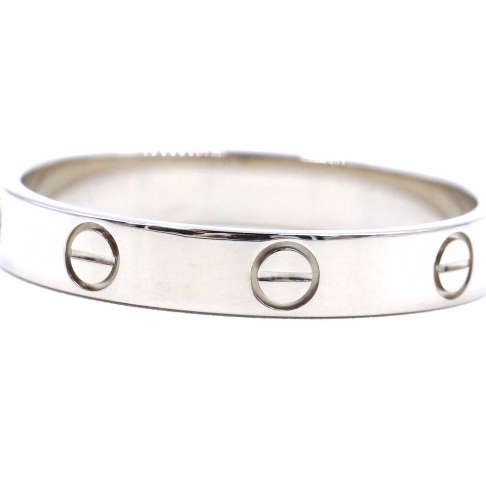 White Gold 18k 750 Size 3.5mm Wide Size 62 10.25 - Picture 1 of 8